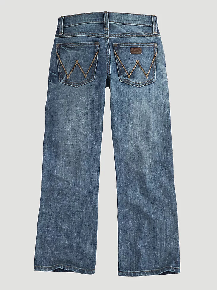 vaqueros wrangler retro relaxed bootcut para niño 8-20 greeley