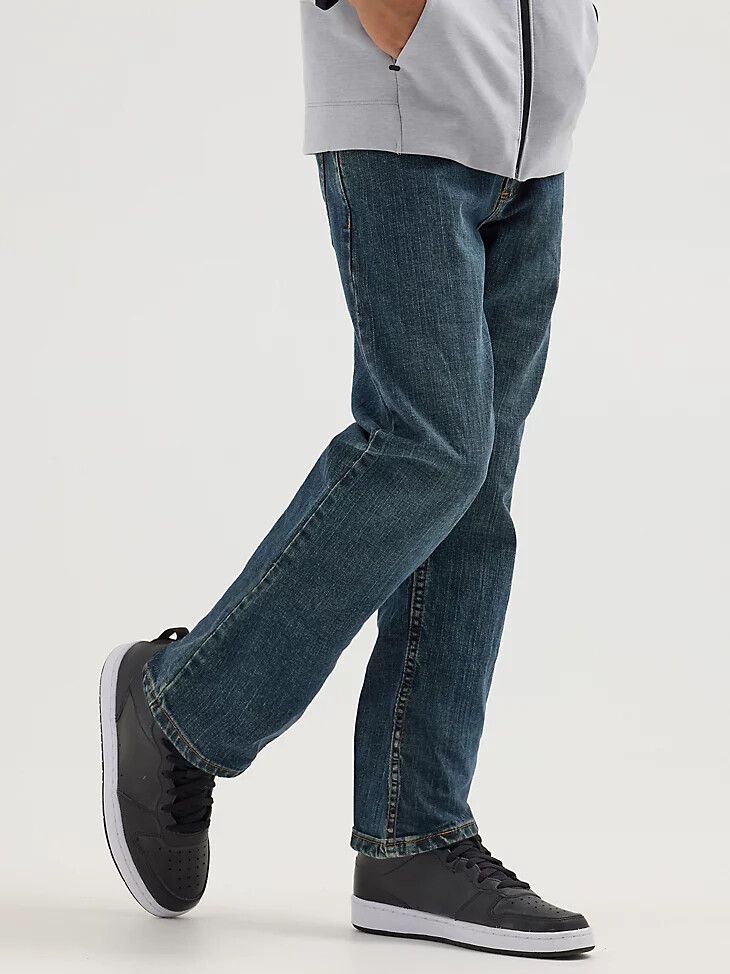 vaqueros rectos clásicos wrangler five star para niño 4-7 en tono denim sunkissed
