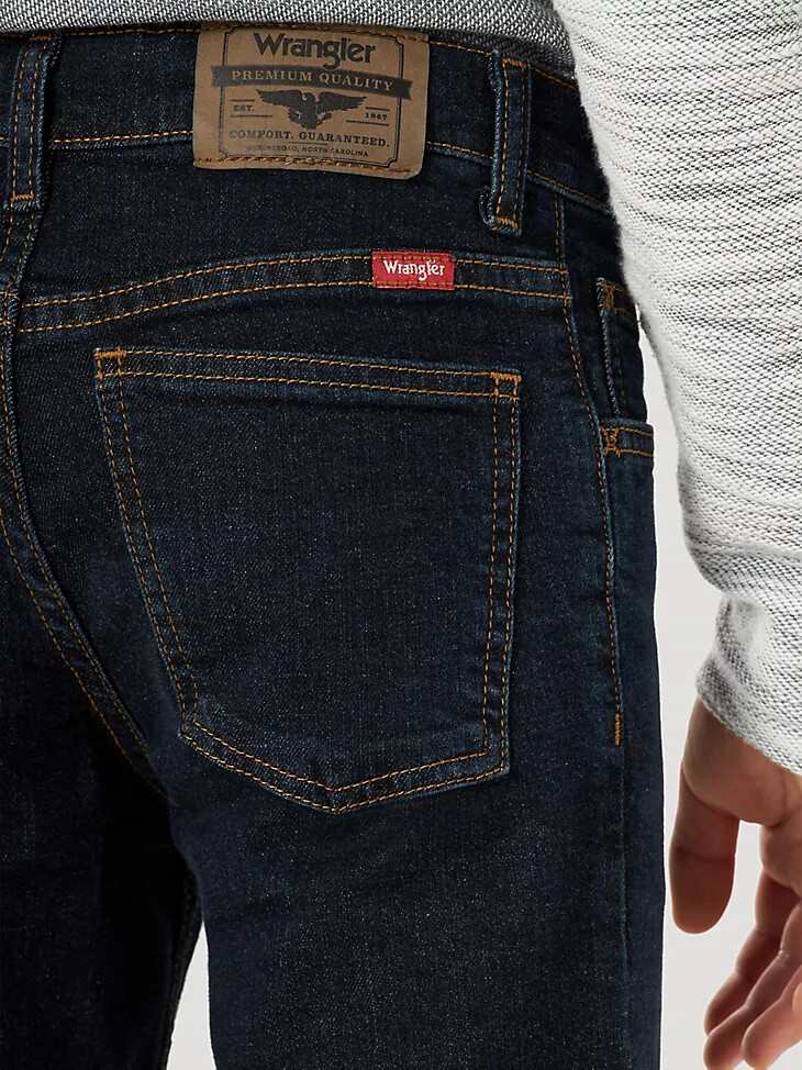 vaqueros wrangler five star flex bootcut para niño 8-16 Índigo oscuro