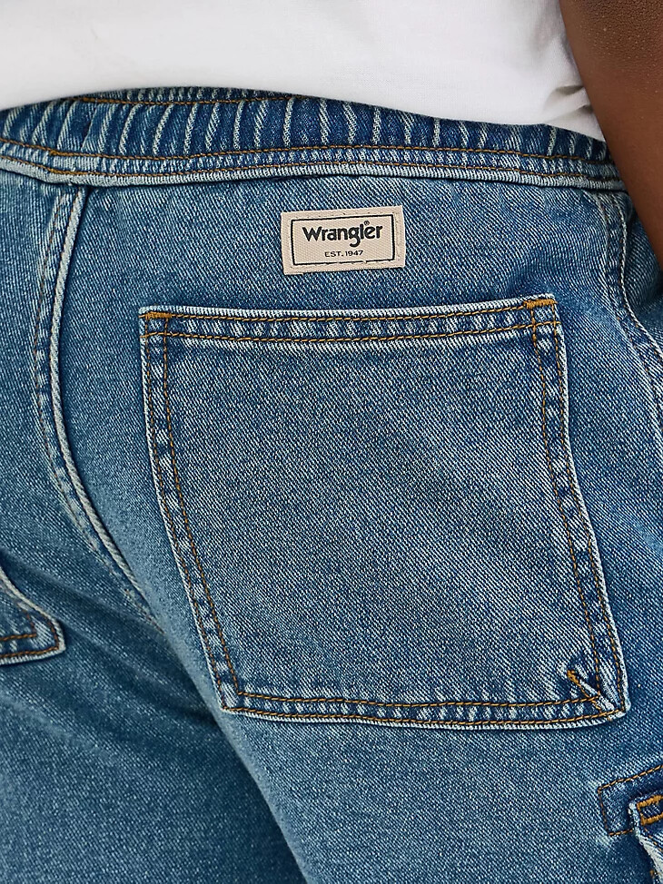 pantalón corto cargo playero con cordón para niño