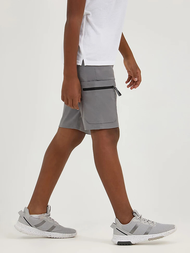 pantalón corto cargo wrangler tech para niño quiet shade