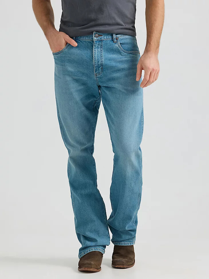 vaqueros de corte bota wrangler retro de corte relajado para hombre midland