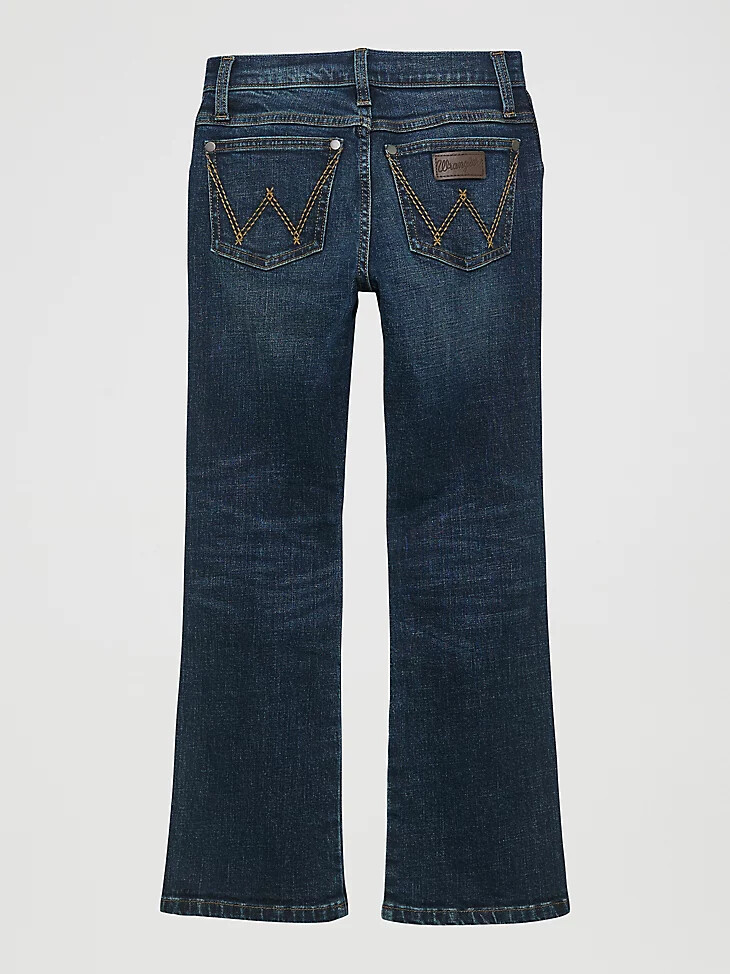 vaqueros wrangler retro slim boot para niño 4-20 hayward