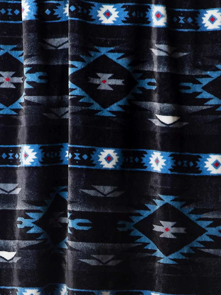 manta de viaje wrangler azul negro checotah