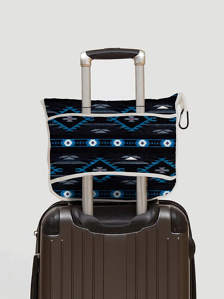 manta de viaje wrangler azul negro checotah