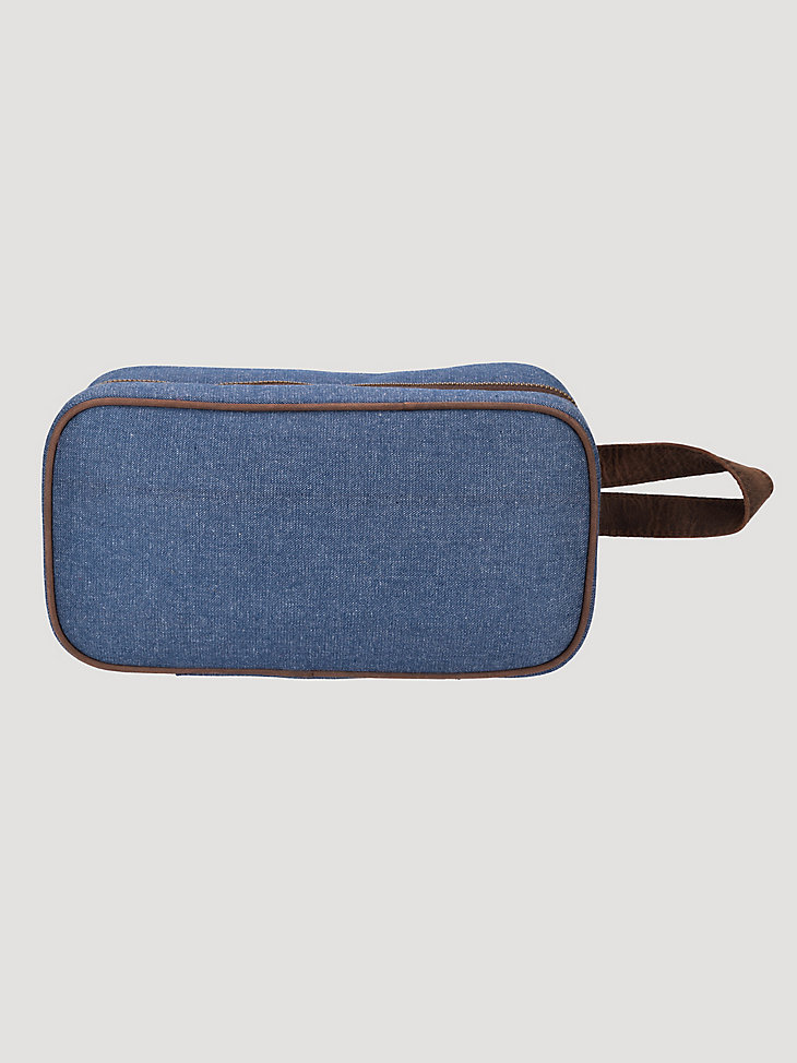 kit de viaje de mezclilla azul