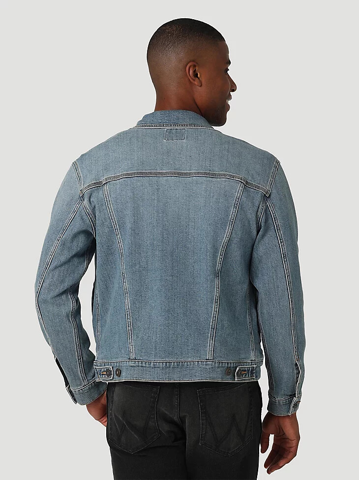 chaqueta vaquera clásica estilo camionero wrangler para hombre color índigo vintage