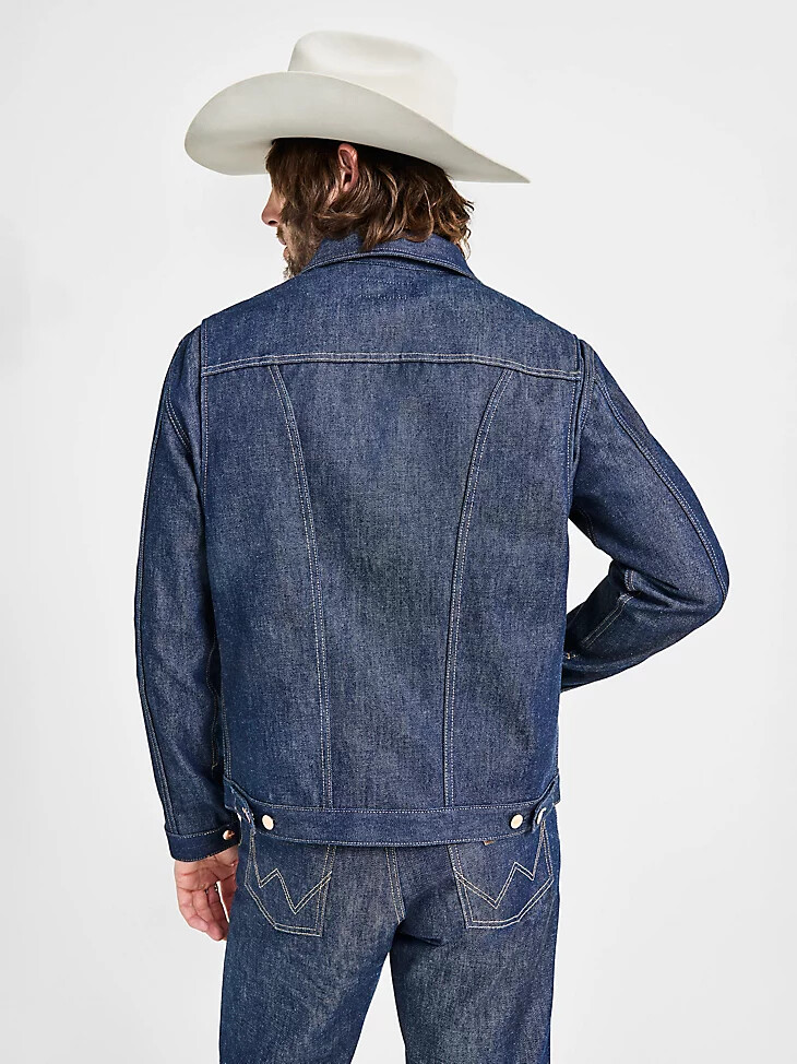 chaqueta cone denim white oak selvedge para hombre color índigo crudo