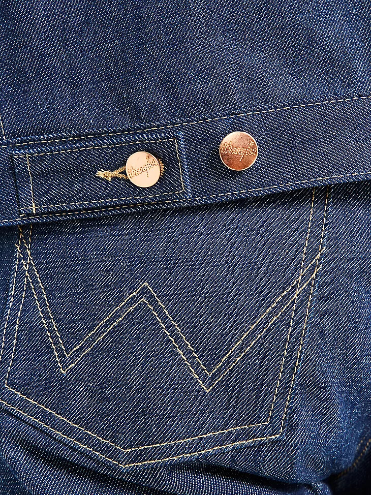 chaqueta cone denim white oak selvedge para hombre color índigo crudo
