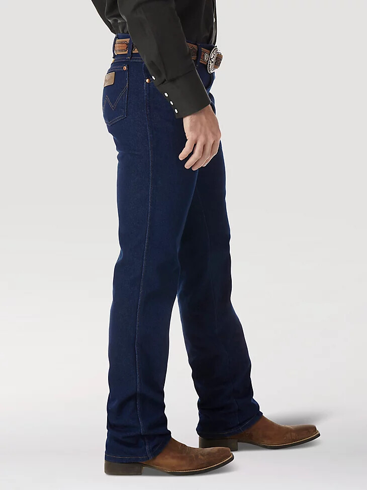 wrangler cowboy cut stretch slim fit jean indigo stretch