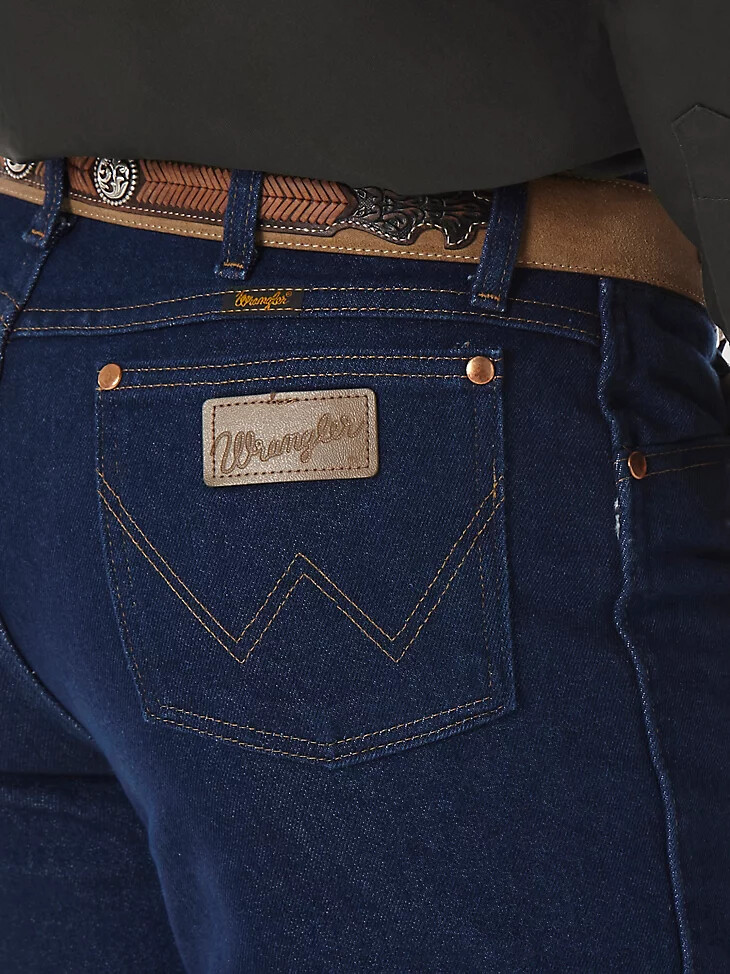 wrangler cowboy cut stretch slim fit jean indigo stretch