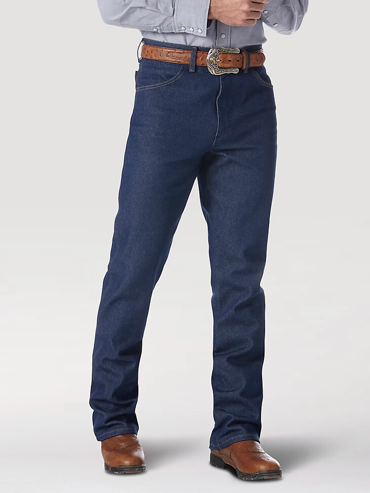 wrangler cowboy cut - vaqueros de bota rígidos - ajuste regular - azul marino