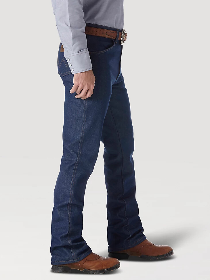 wrangler cowboy cut - vaqueros de bota rígidos - ajuste regular - azul marino