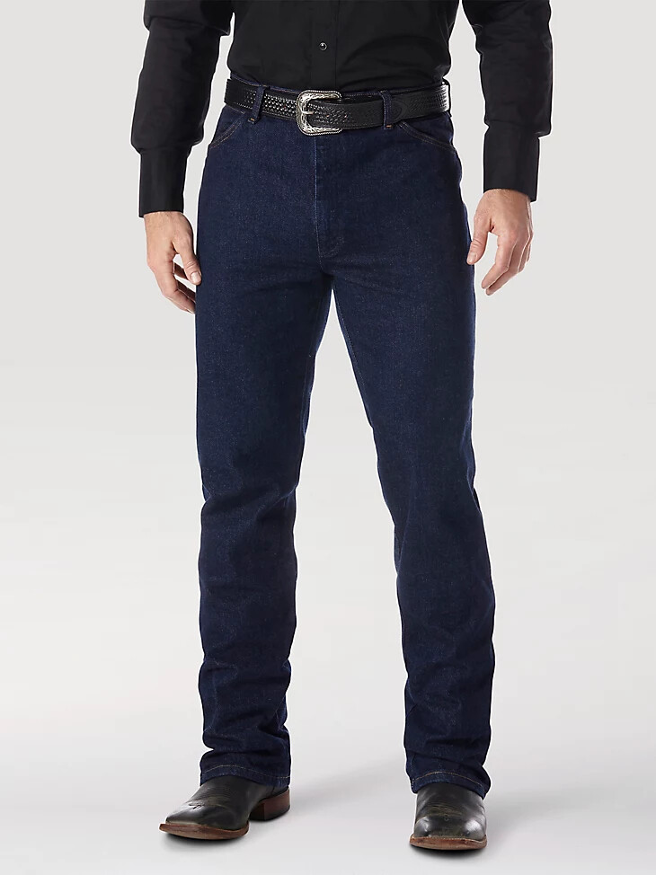 vaqueros wrangler cowboy cut bootcut stretch regular fit azul marino