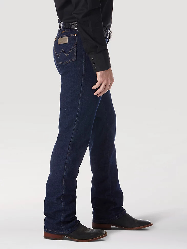 vaqueros wrangler cowboy cut bootcut stretch regular fit azul marino