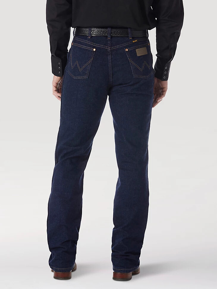 vaqueros wrangler cowboy cut bootcut stretch regular fit azul marino