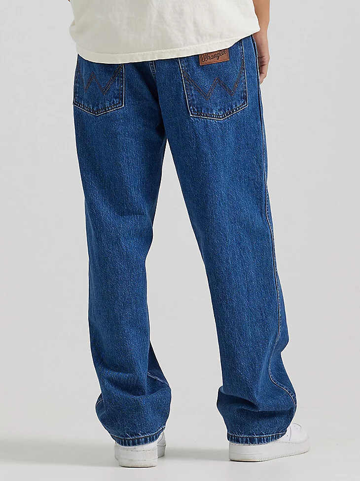 vaqueros holgados para hombre lavado medio