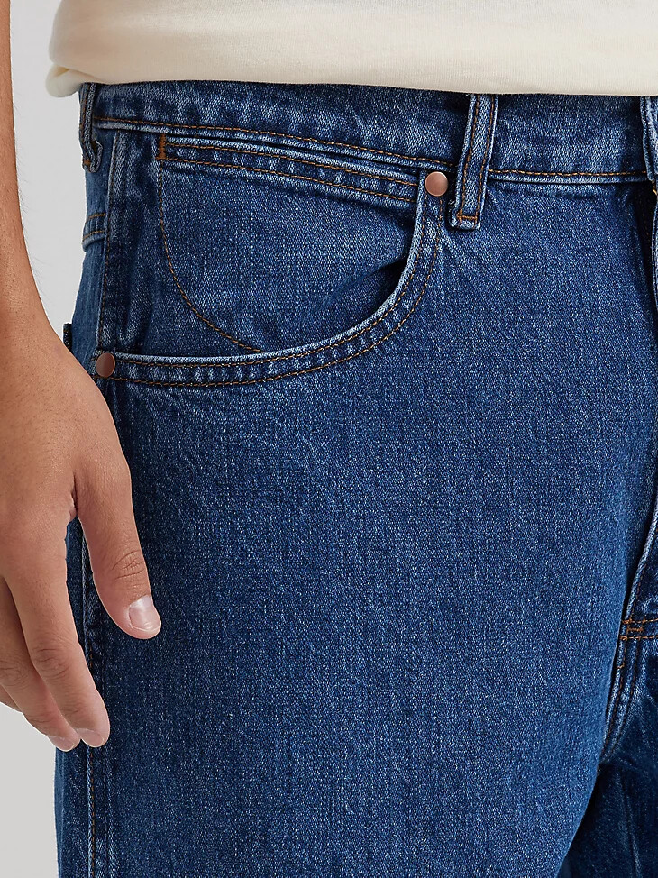 vaqueros holgados para hombre lavado medio