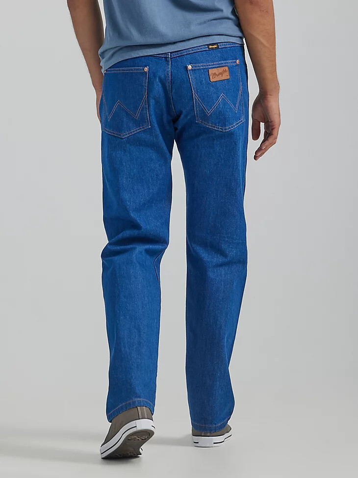 vaqueros heritage frontier para hombre color azul wrangler