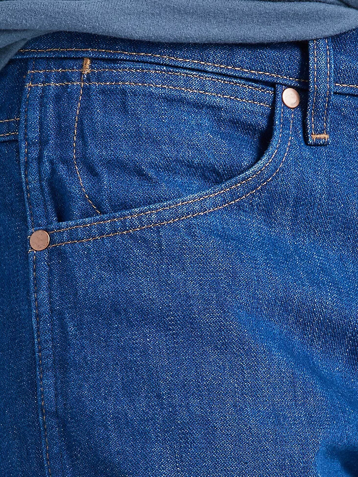 vaqueros heritage frontier para hombre color azul wrangler