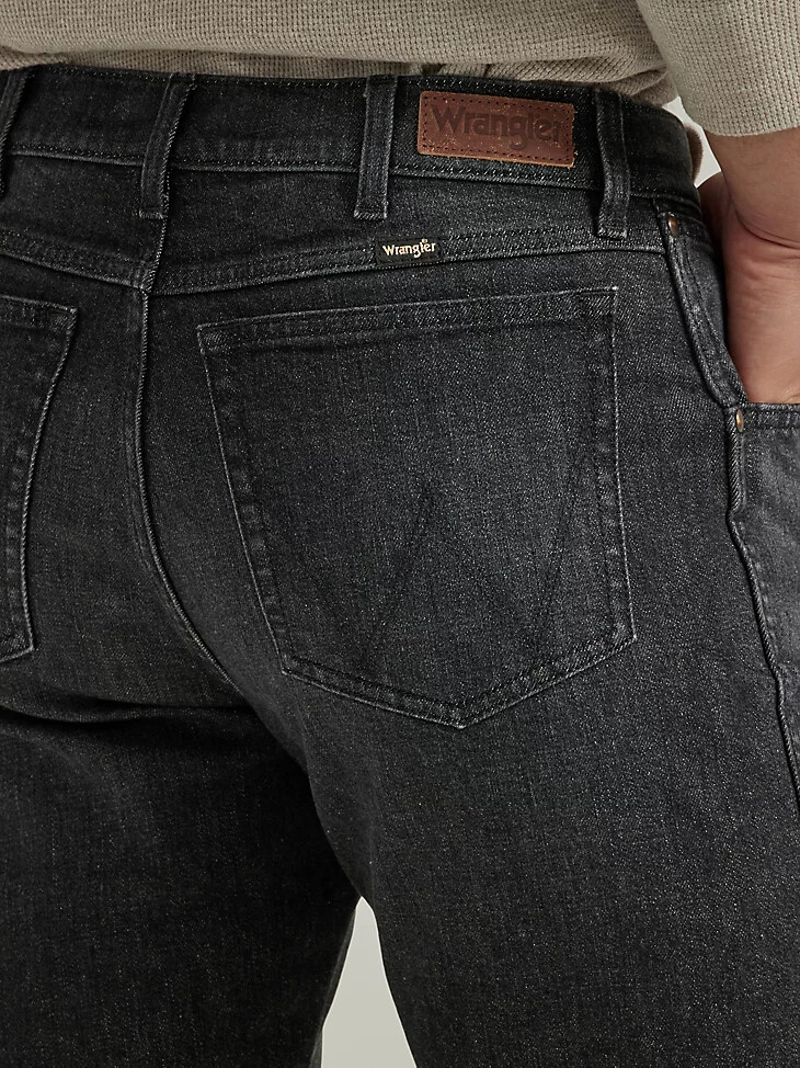 vaqueros de corte cónico para hombre lavado gris