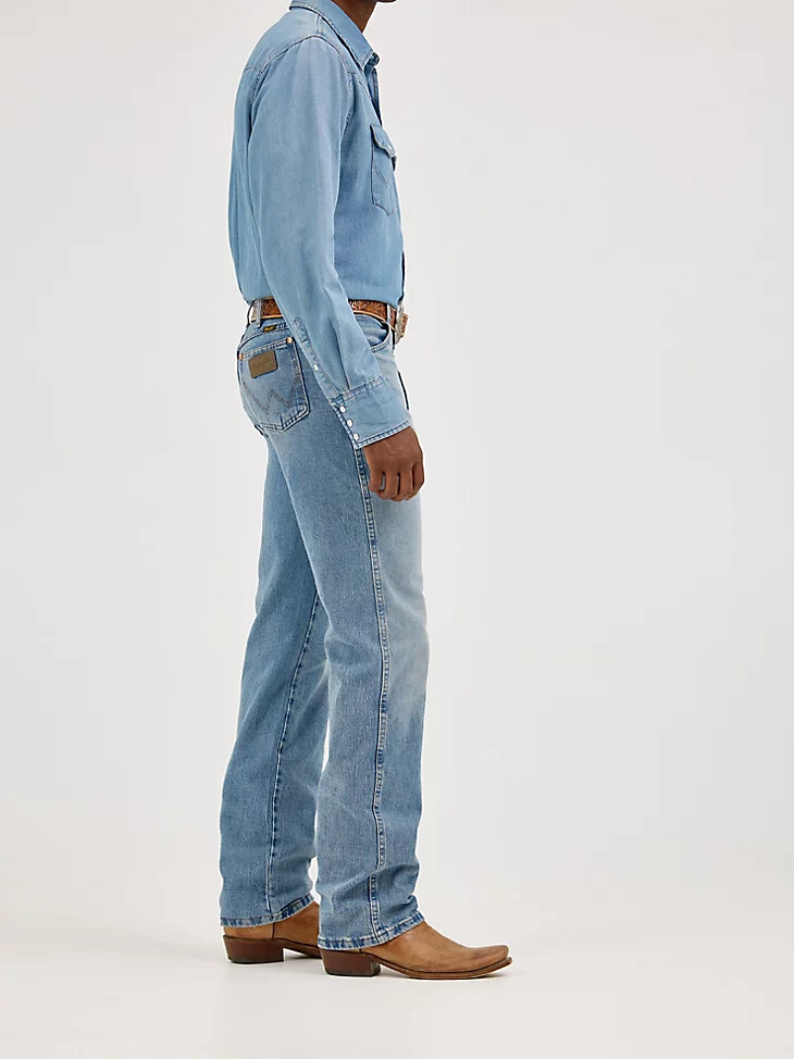 wrangler cowboy cut original fit vintage wash jean azul auténtico