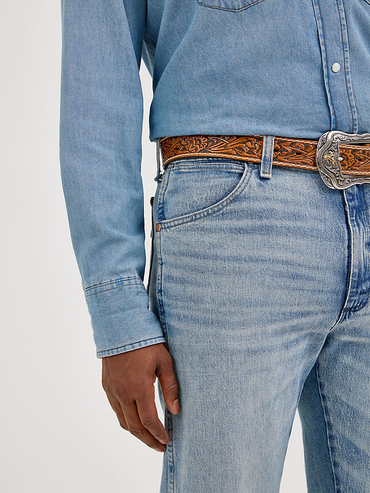 wrangler cowboy cut original fit vintage wash jean azul auténtico