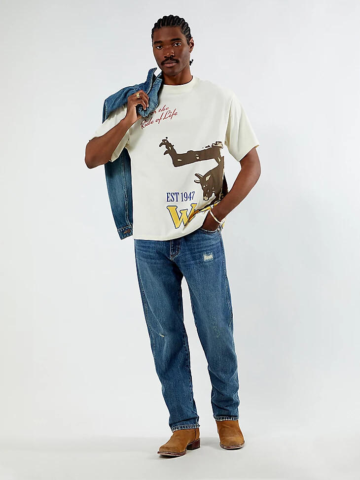 refuerzo para jeans frontier de wrangler x pacsun para hombre