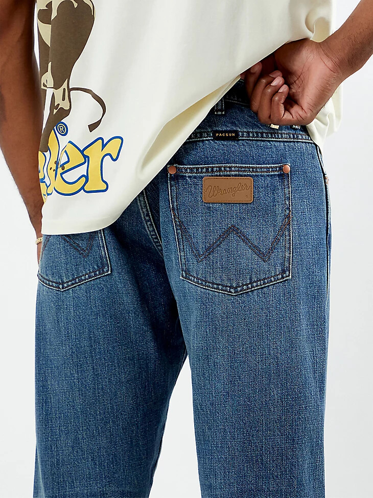 refuerzo para jeans frontier de wrangler x pacsun para hombre