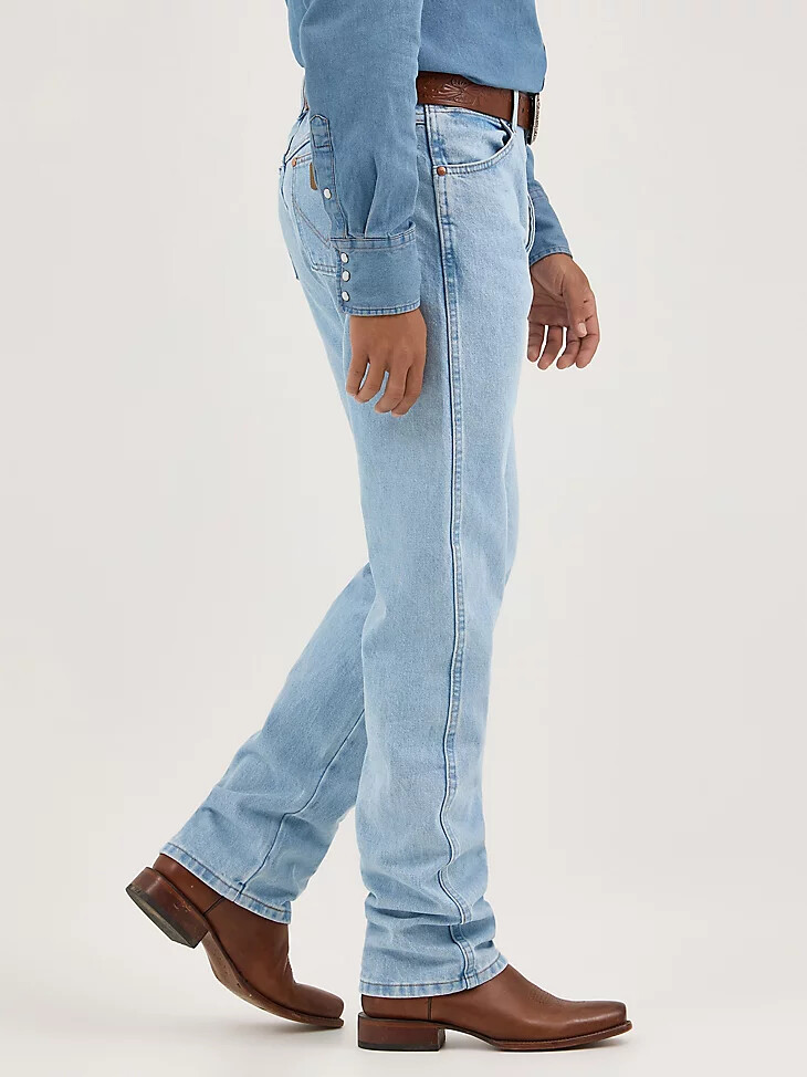 vaqueros wrangler cowboy cut original fit bleach