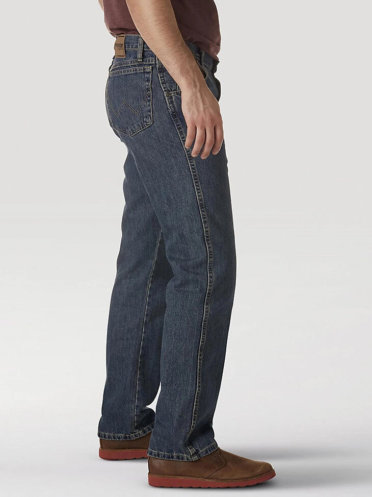 wrangler rugged wear vaqueros de tiro medio de corte relajado mediterráneo