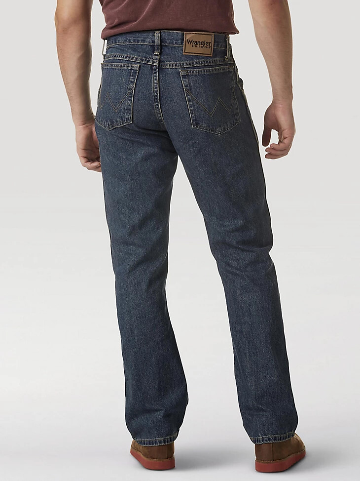 wrangler rugged wear vaqueros de tiro medio de corte relajado mediterráneo