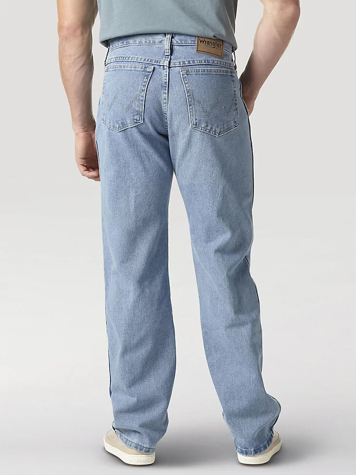 vaqueros wrangler rugged wear relaxed fit vintage indigo
