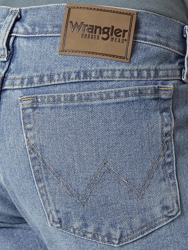 vaqueros wrangler rugged wear relaxed fit vintage indigo