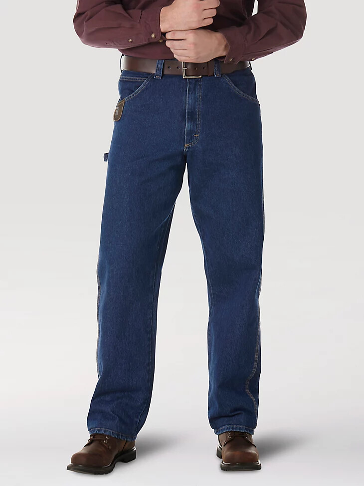 wrangler riggs workwear work horse jean - ajuste relajado índigo antiguo