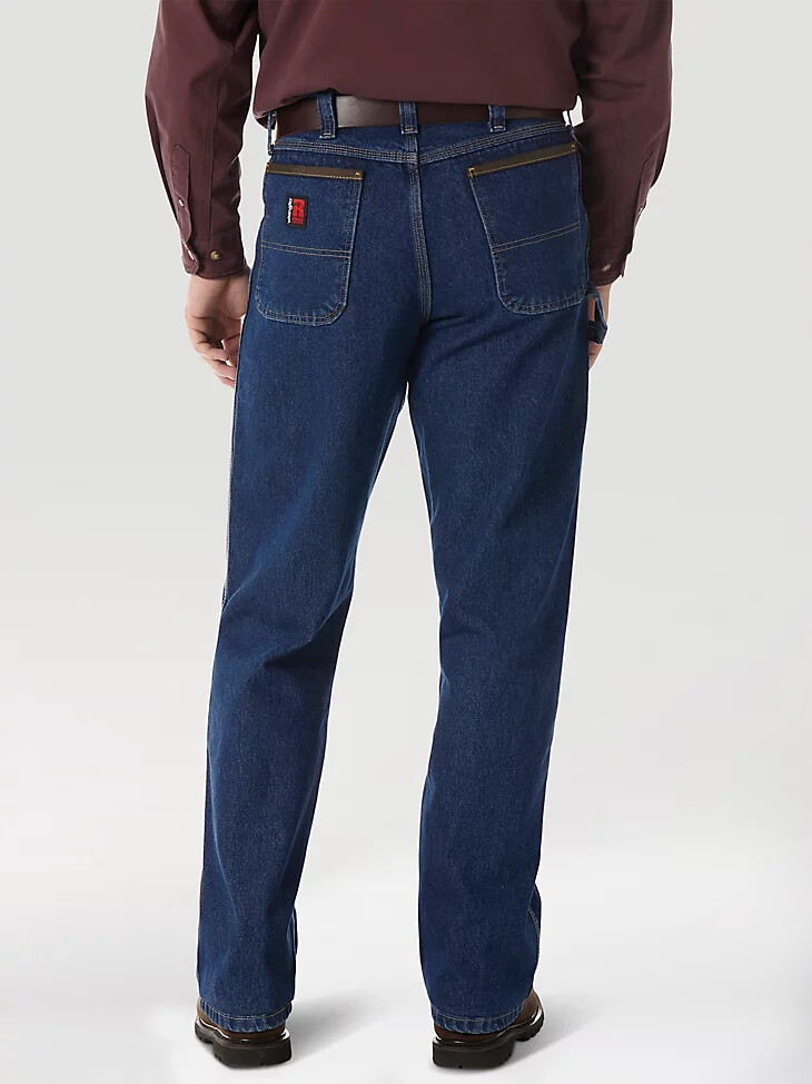 wrangler riggs workwear work horse jean - ajuste relajado índigo antiguo