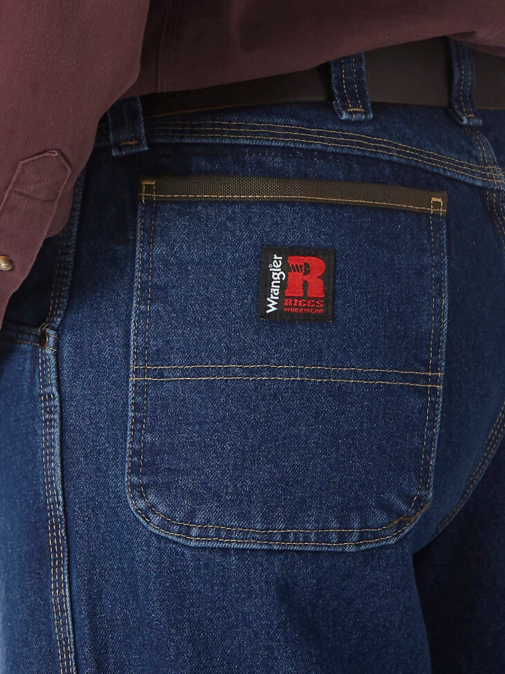 wrangler riggs workwear work horse jean - ajuste relajado índigo antiguo