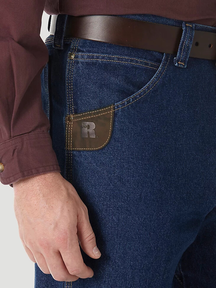 wrangler riggs workwear work horse jean - ajuste relajado índigo antiguo