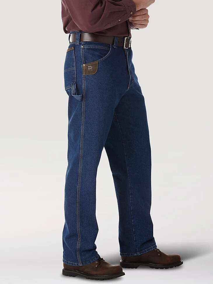wrangler riggs workwear work horse jean - ajuste relajado índigo antiguo