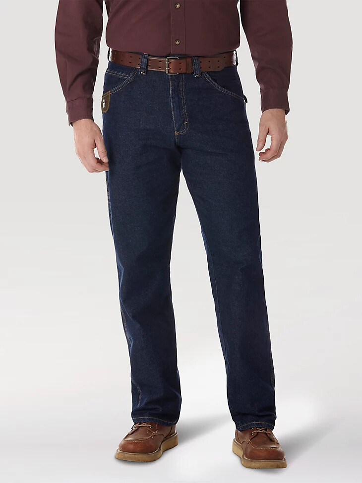 wrangler riggs workwear vaqueros de contratista índigo antiguo