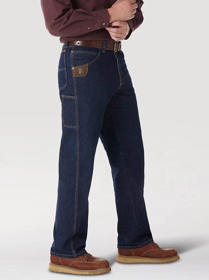wrangler riggs workwear vaqueros de contratista índigo antiguo