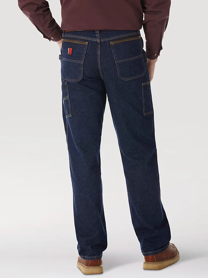 wrangler riggs workwear vaqueros de contratista índigo antiguo