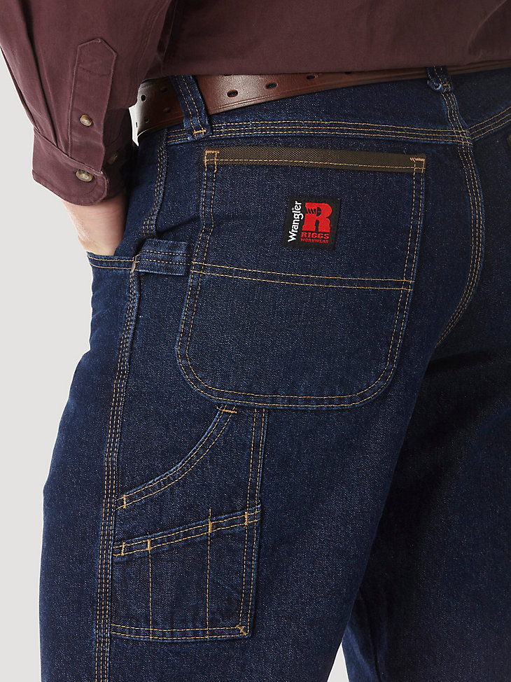 wrangler riggs workwear vaqueros de contratista índigo antiguo