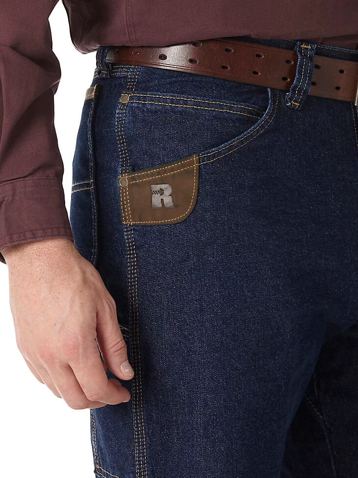 wrangler riggs workwear vaqueros de contratista índigo antiguo