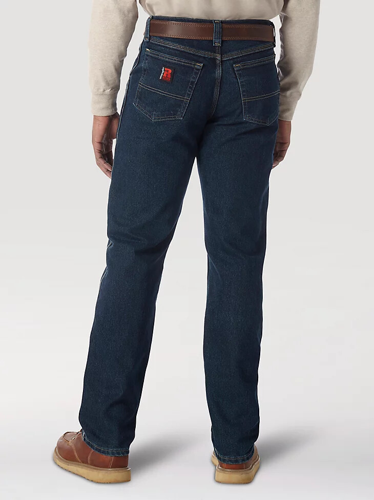 wrangler riggs workwear advanced comfort five pocket jean dark tint