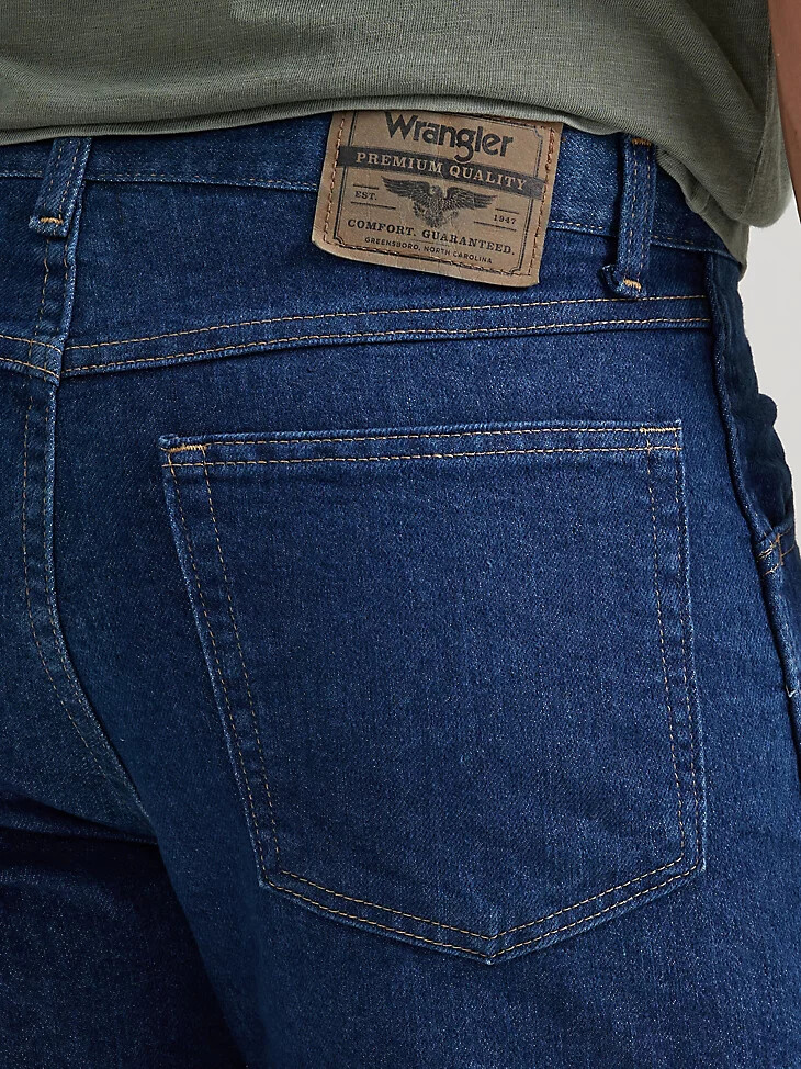 wrangler five star premium midweight stretch jean para hombre lavado oscuro