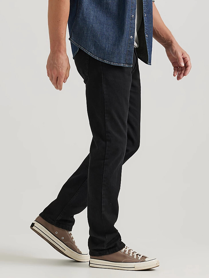 wrangler five star premium denim regular fit jean coal black