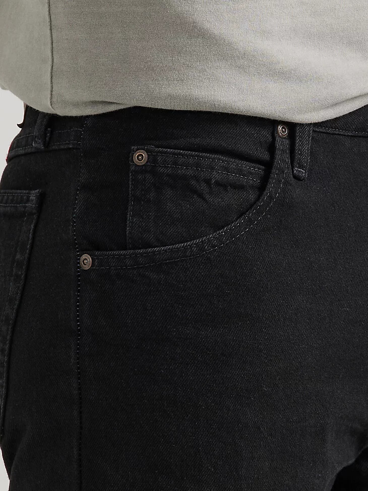 wrangler five star premium denim regular fit jean coal black