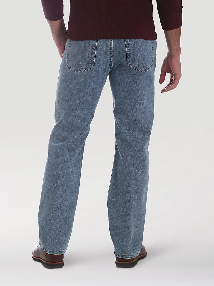 wrangler five star premium performance series jeans de corte regular con lavado claro