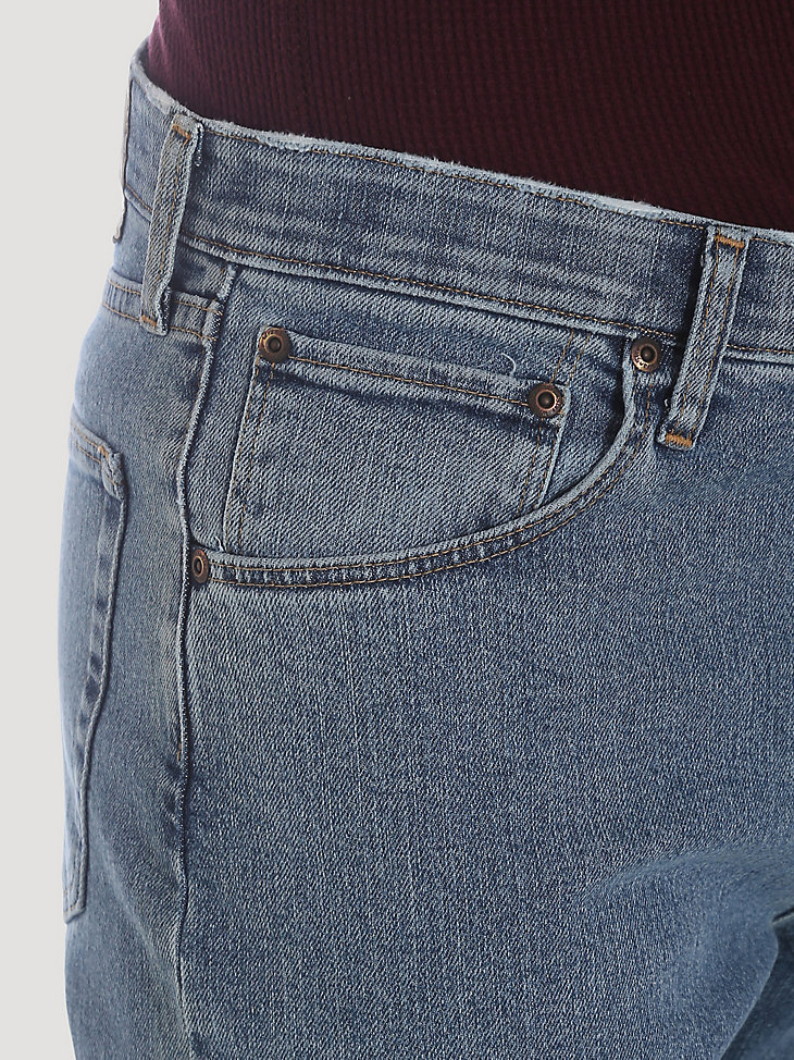 wrangler five star premium performance series jeans de corte regular con lavado claro